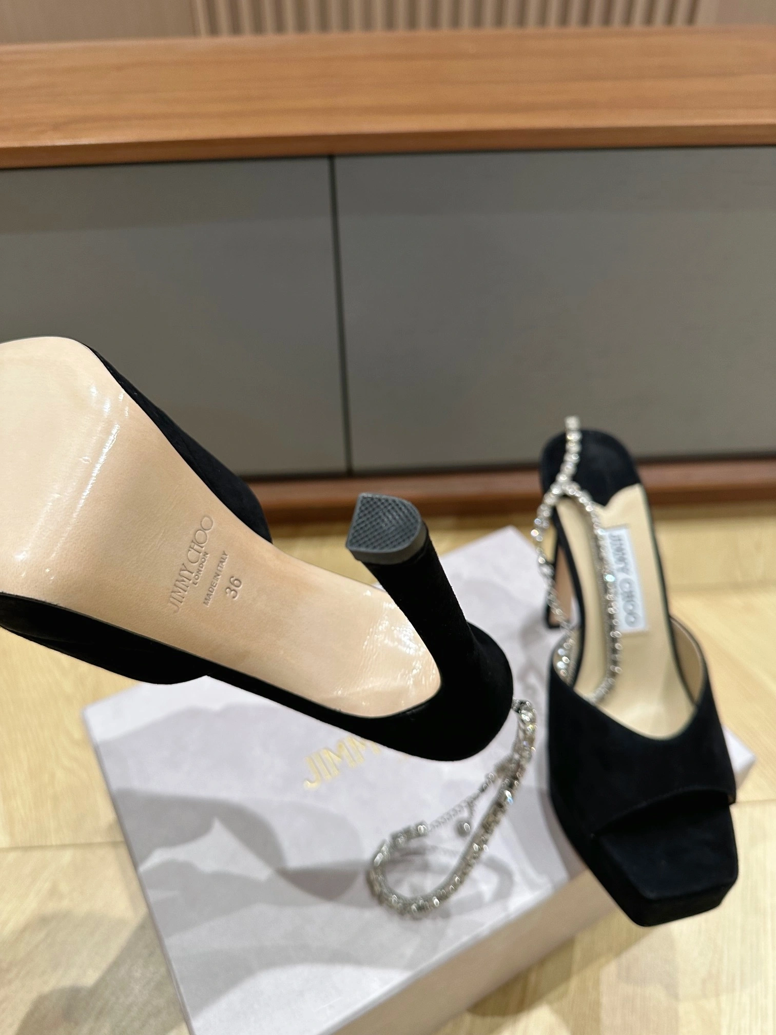 COCO- SAEDASANDALPF125EWA Heel height：13CM Waterproof: 3.5cm sheepskin item:D-X03C1482